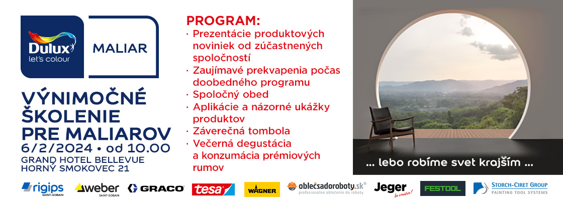 Školenie pre maliarov 06.02. 2024 hotel Bellevue
